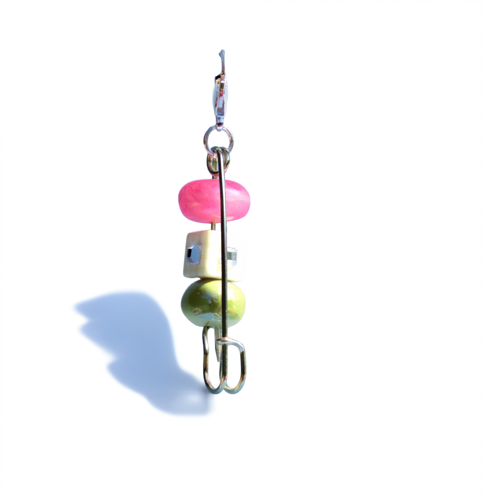 Bloem Mannetje, Kersen Druppel, Dobbel & Roze Hond Charms